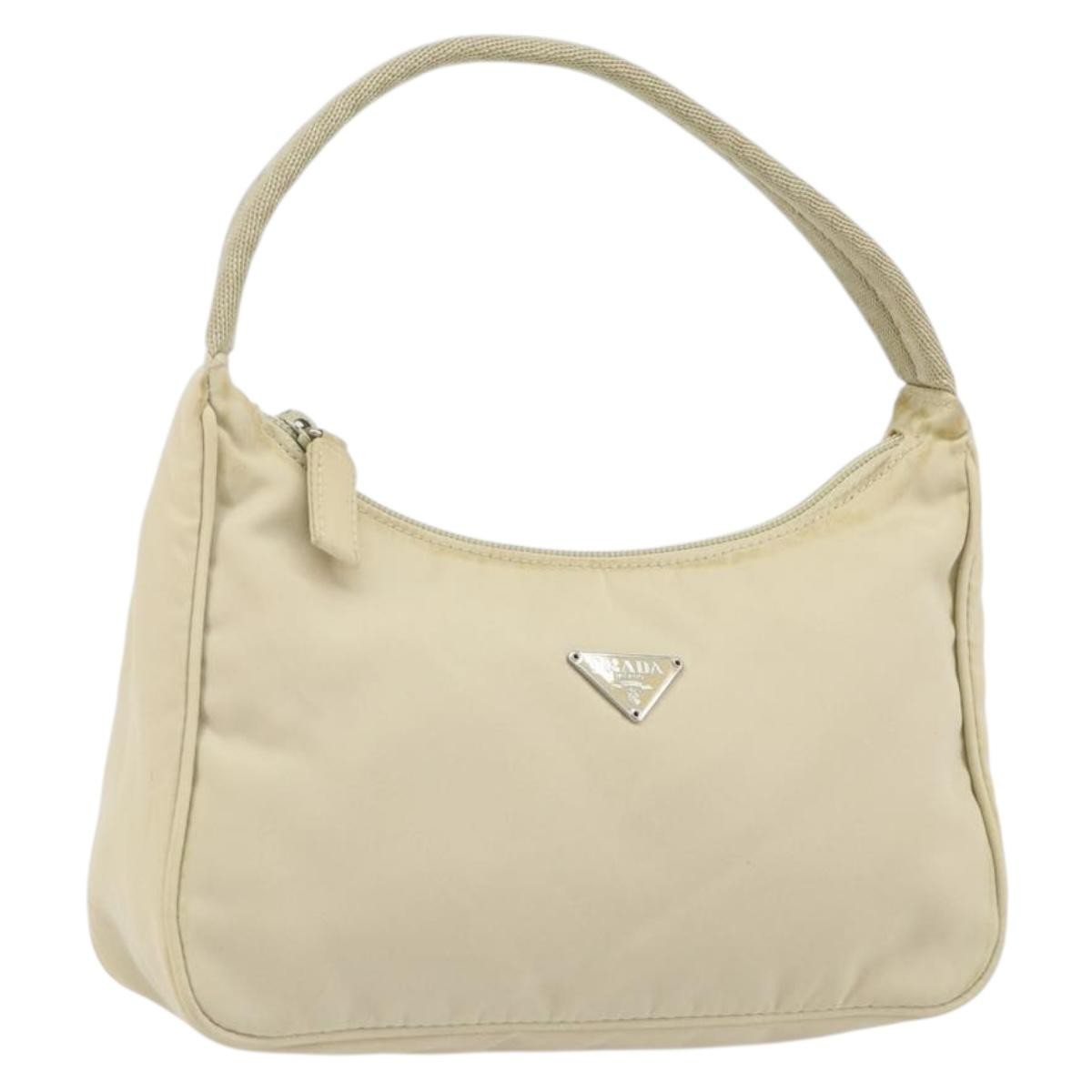 Prada Re-Edition 2000 Hobo Tessuto Silver Nylon Handbag (Pre-Owned)
