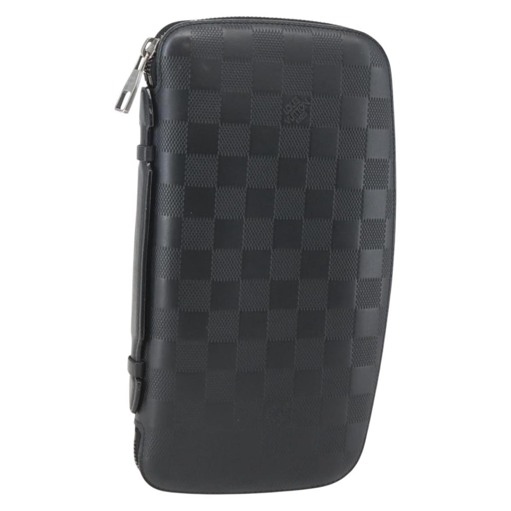 Louis Vuitton Organiser Atholl Leather Black Leather Bag (Pre-Owned)
