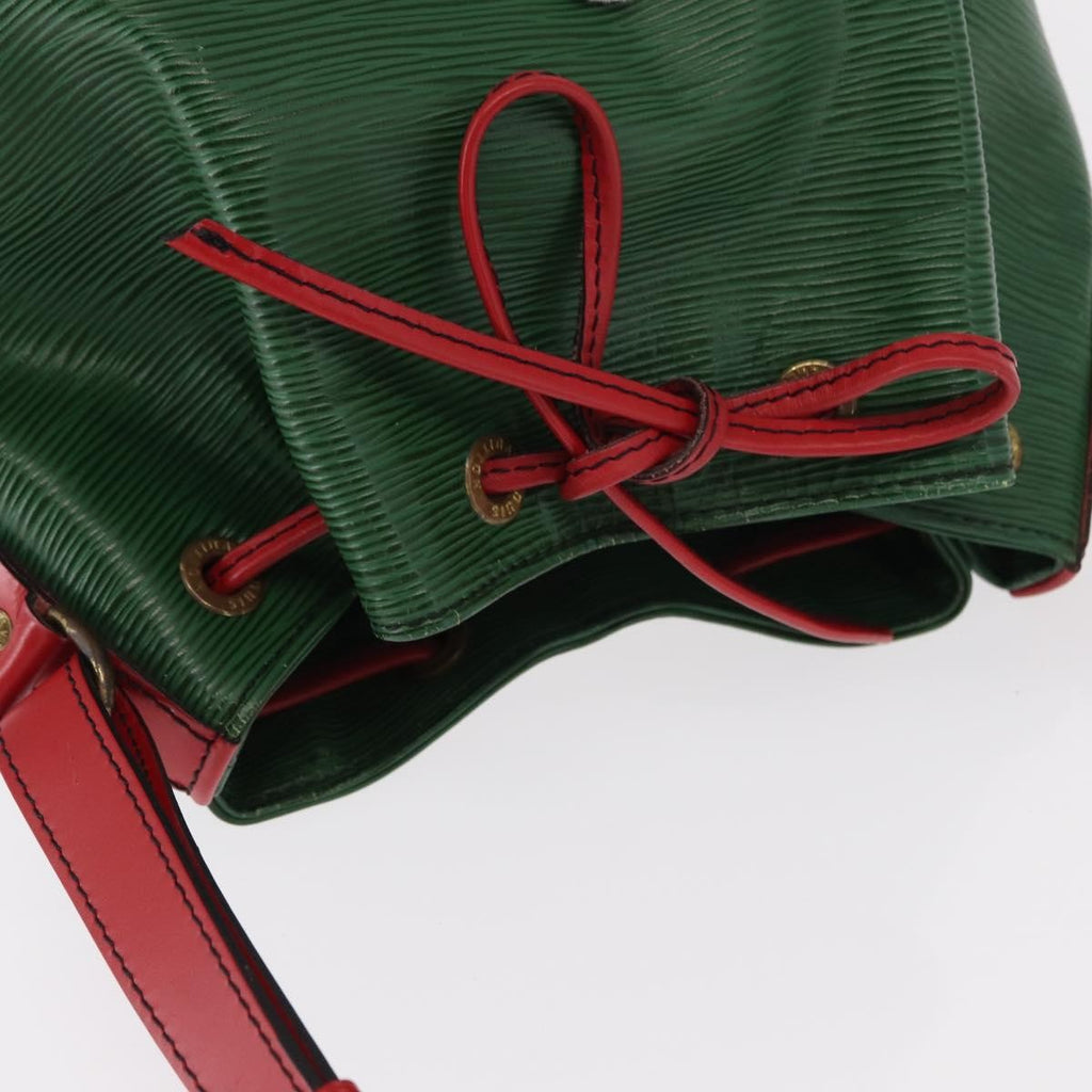 Louis Vuitton Bicolor Petit Noe Handbag Epi Leather Green Leather Shoulder Bag Bag (Pre-Owned)