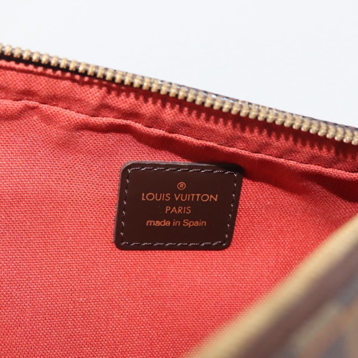Louis Vuitton Geronimos Waist Bag Damier Brown Canvas Shoulder Bag Bag (Pre-Owned)