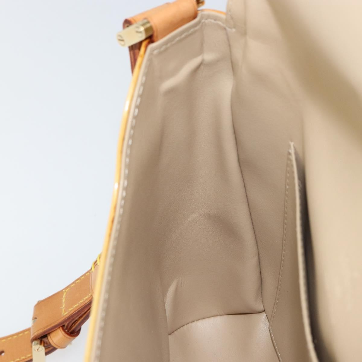 Louis Vuitton Thompson Street Handbag Monogram Vernis Beige Patent_Leather Shoulder Bag Bag (Pre-Owned)
