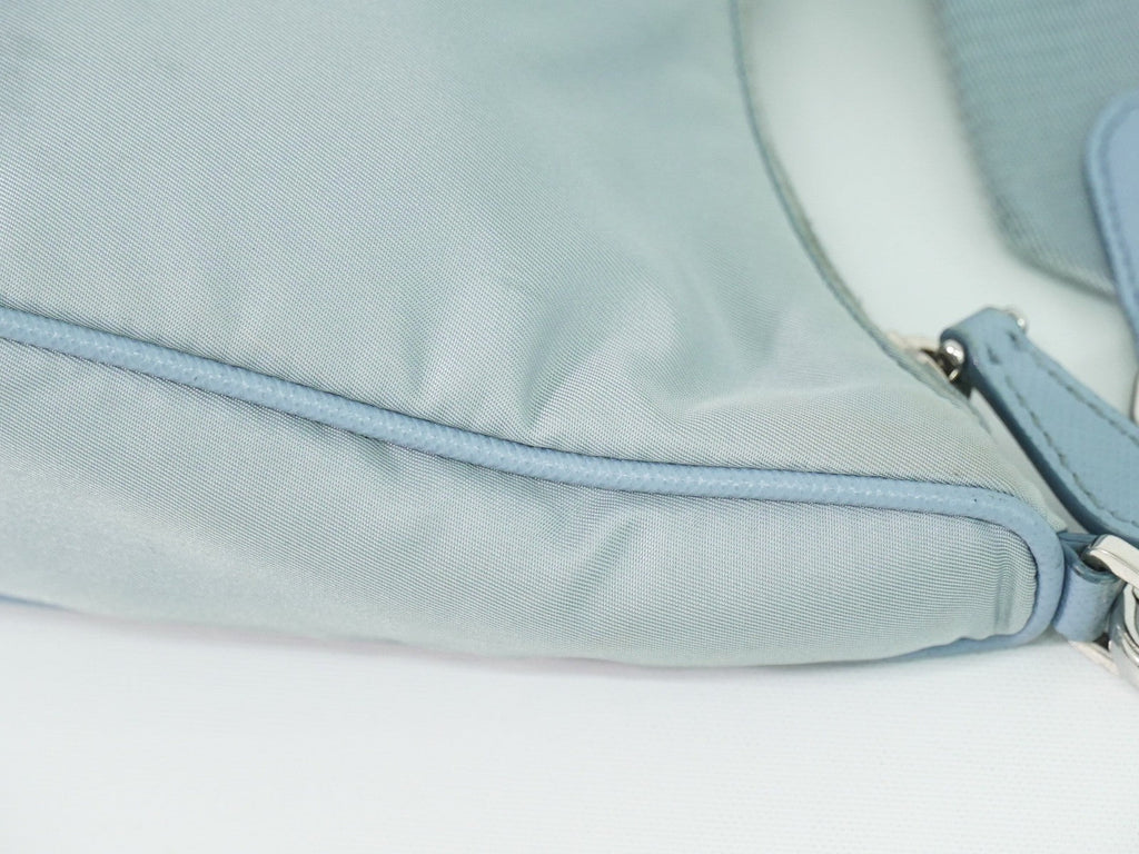 Prada Re-Edition 2005 Shoulder Bag Tessuto Blue Nylon Shoulder Bag Bag (Pre-Owned)
