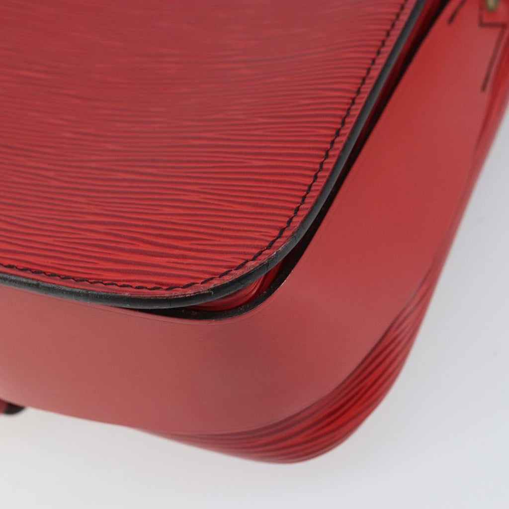 Louis Vuitton Cartouchiere Handbag Epi Leather Red Leather Shoulder Bag Bag (Pre-Owned)