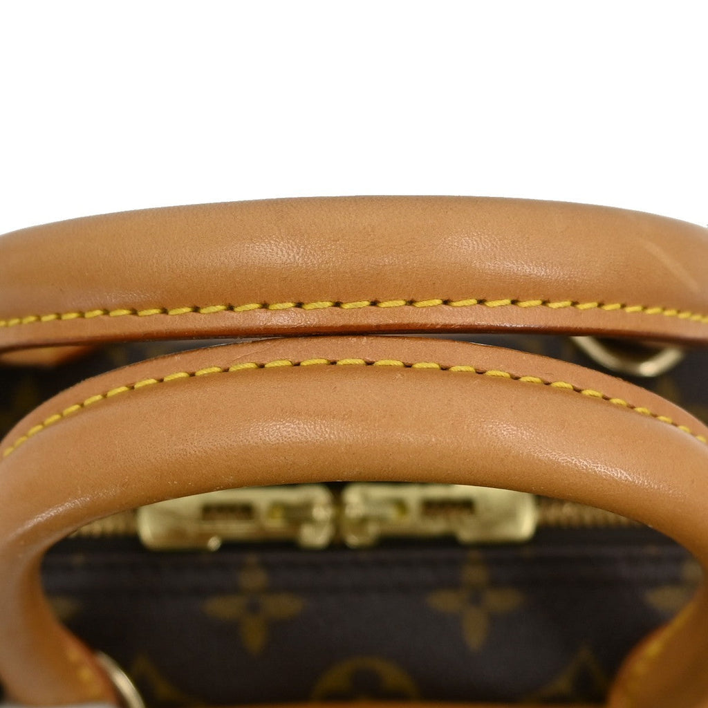 Louis Vuitton Deauville Handbag Monogram Canvas Brown Canvas Handbag (Pre-Owned)