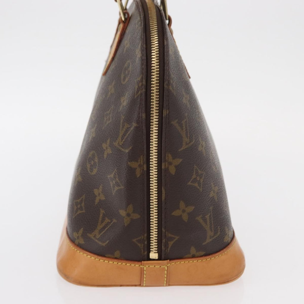 Louis Vuitton Alma Handbag Monogram Canvas Brown Canvas Handbag (Pre-Owned)