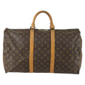 Louis Vuitton Keepall Bag Monogram Canvas Brown Canvas Travel Bag Bag (Pre-Owned)