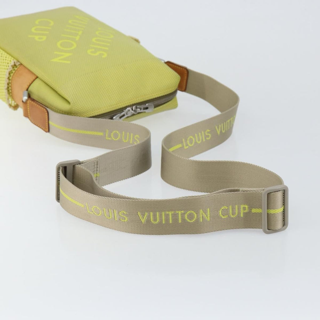 Louis Vuitton Cup Weathery Bag Damier Geant Canvas Yellow Canvas Shoulder Bag Bag (Pre-Owned)