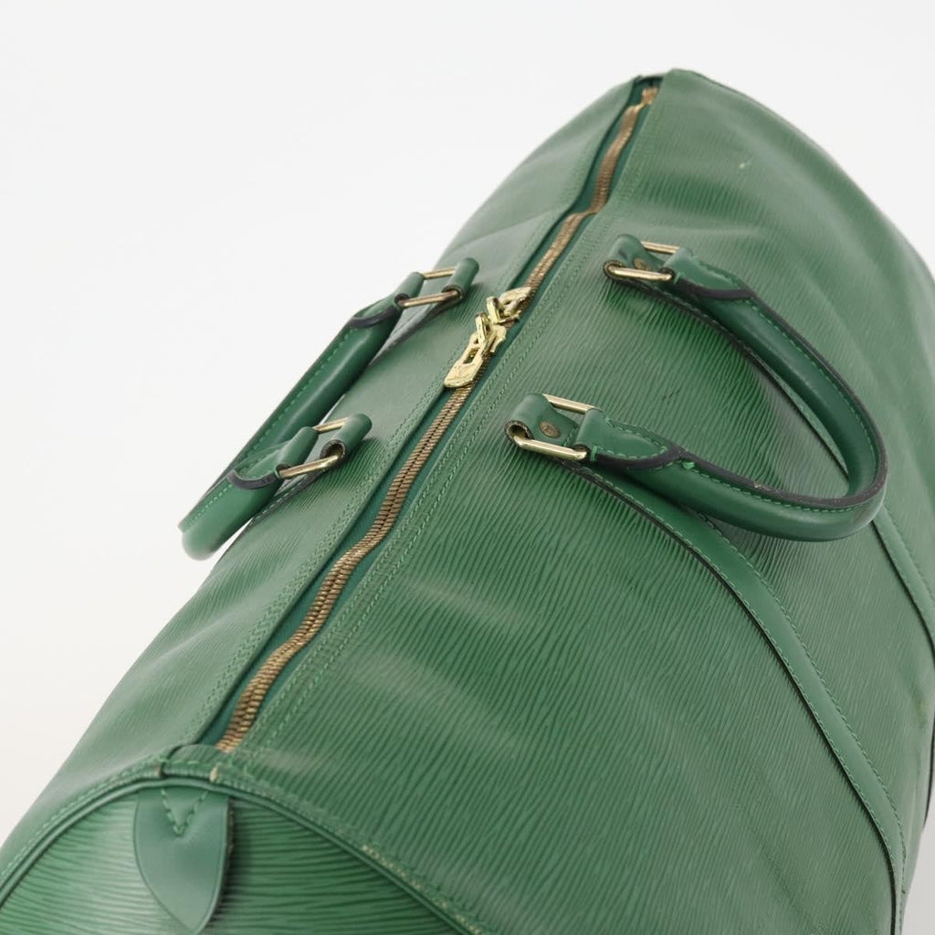 Louis Vuitton Keepall Bag Epi Leather Green Leather Travel Bag Bag (Pre-Owned)