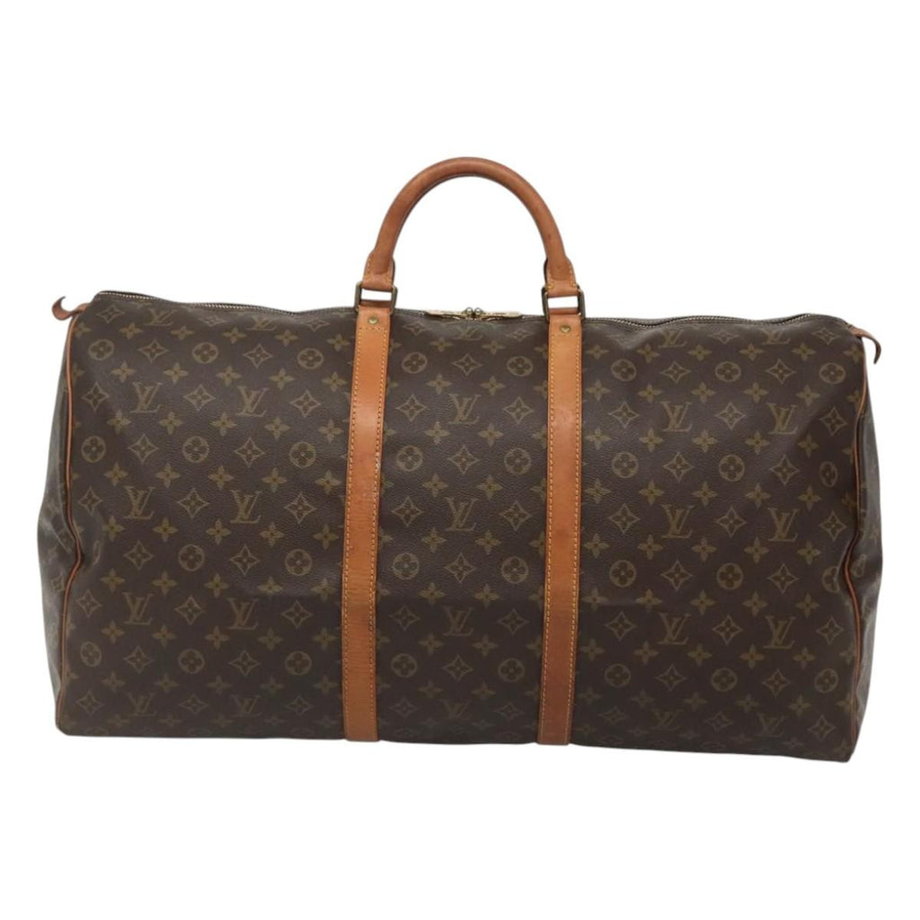 Louis Vuitton Keepall Bag Monogram Canvas Brown Canvas Travel Bag Bag (Pre-Owned)