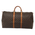 Louis Vuitton Keepall Bag Monogram Canvas Brown Canvas Travel Bag Bag (Pre-Owned)