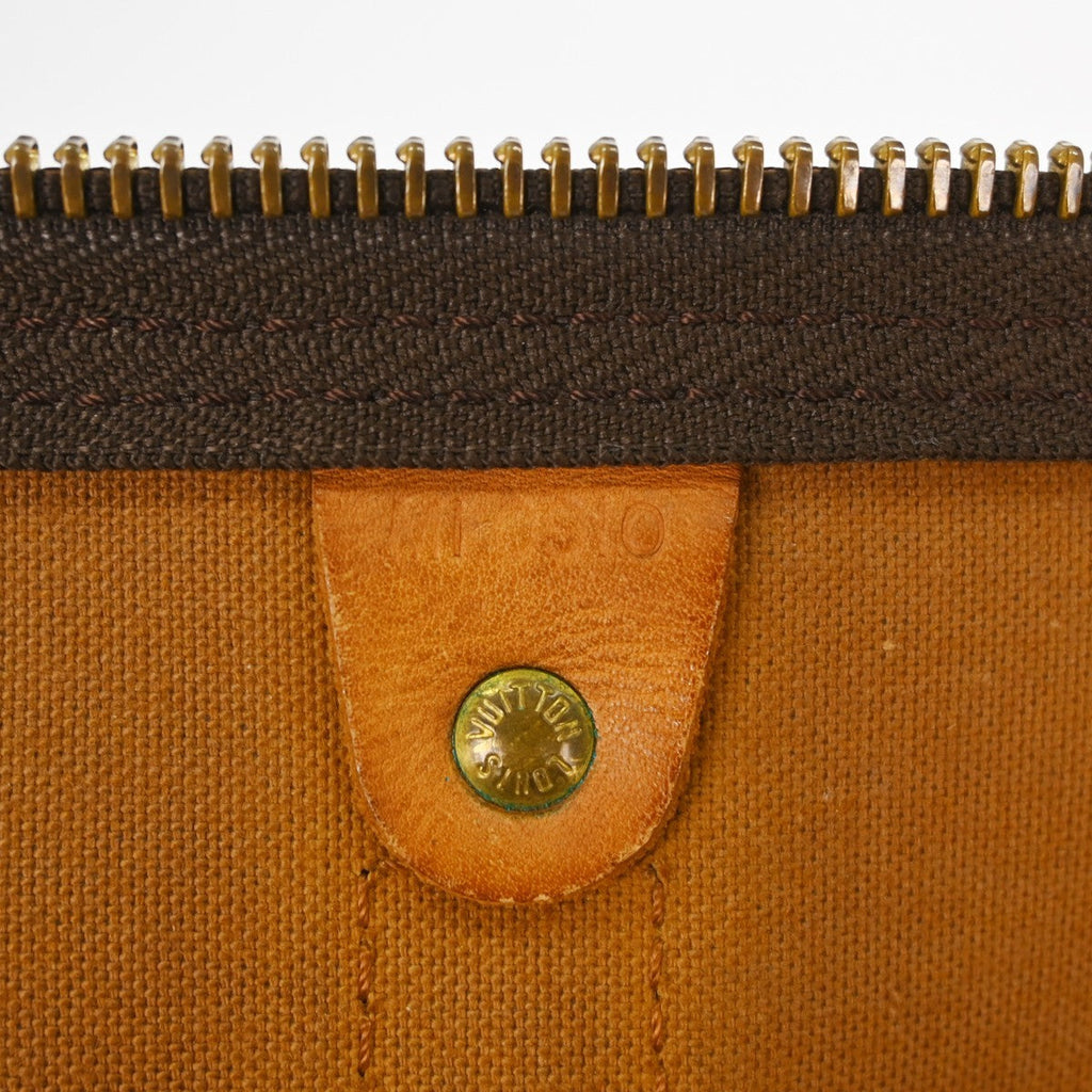 Louis Vuitton Keepall Bag Monogram Canvas Brown Canvas Travel Bag Bag (Pre-Owned)