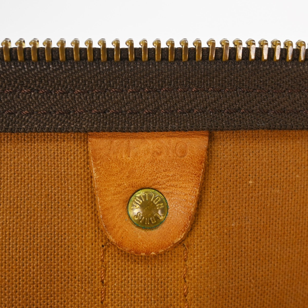 Louis Vuitton Keepall Bag Monogram Canvas Brown Canvas Travel Bag Bag (Pre-Owned)