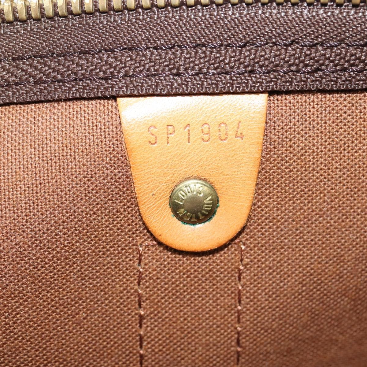 Louis Vuitton Keepall Bag Monogram Canvas Brown Canvas Travel Bag Bag (Pre-Owned)