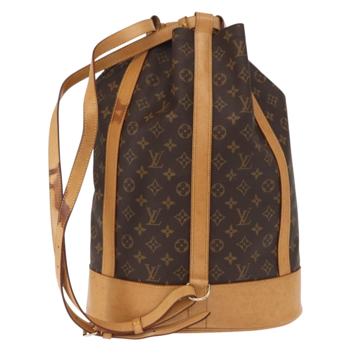 Louis Vuitton Randonnee Backpack Monogram Canvas Brown Canvas Shoulder Bag Bag (Pre-Owned)