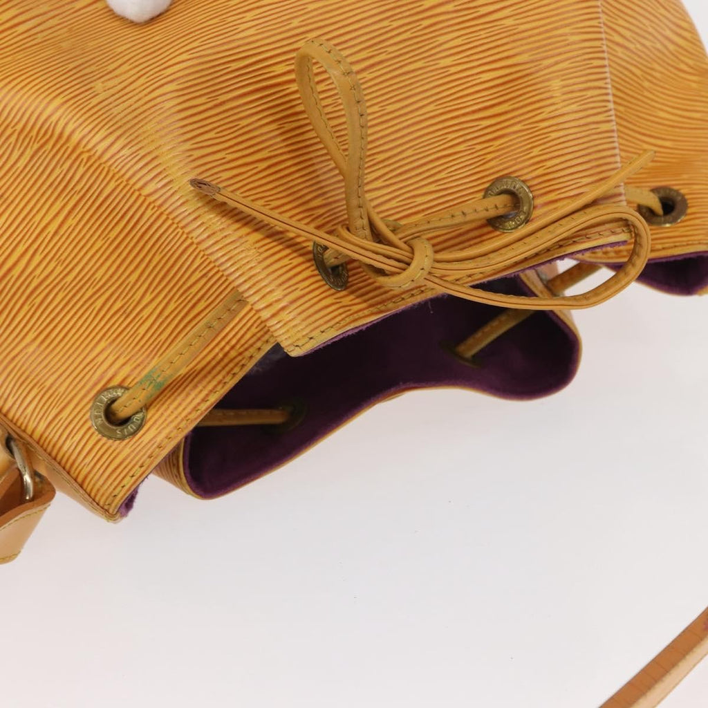 Louis Vuitton Petit Noe Handbag Epi Leather Yellow Leather Shoulder Bag Bag (Pre-Owned)