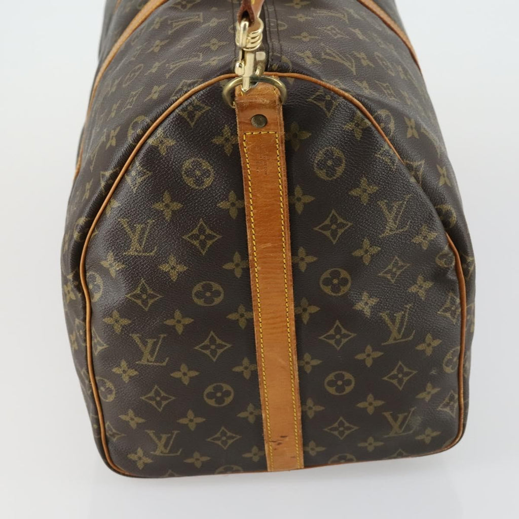 Louis Vuitton Keepall Bandouliere Bag Monogram Canvas Brown Canvas Travel Bag Bag (Pre-Owned)