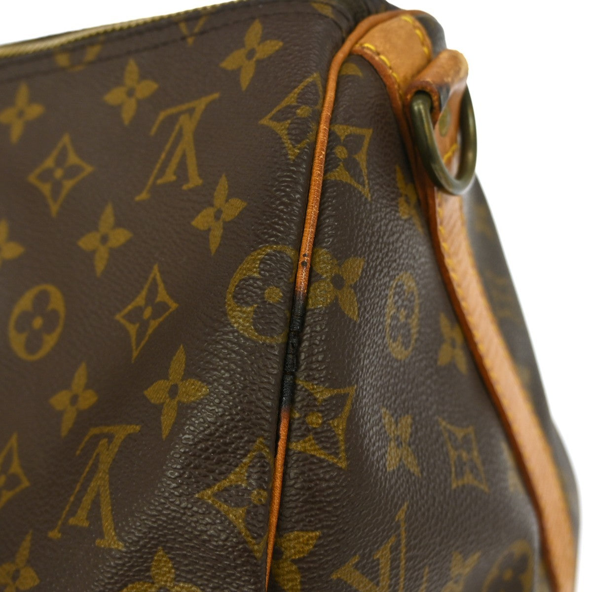 Louis Vuitton Keepall Bag Monogram Canvas Brown Canvas Travel Bag Bag (Pre-Owned)