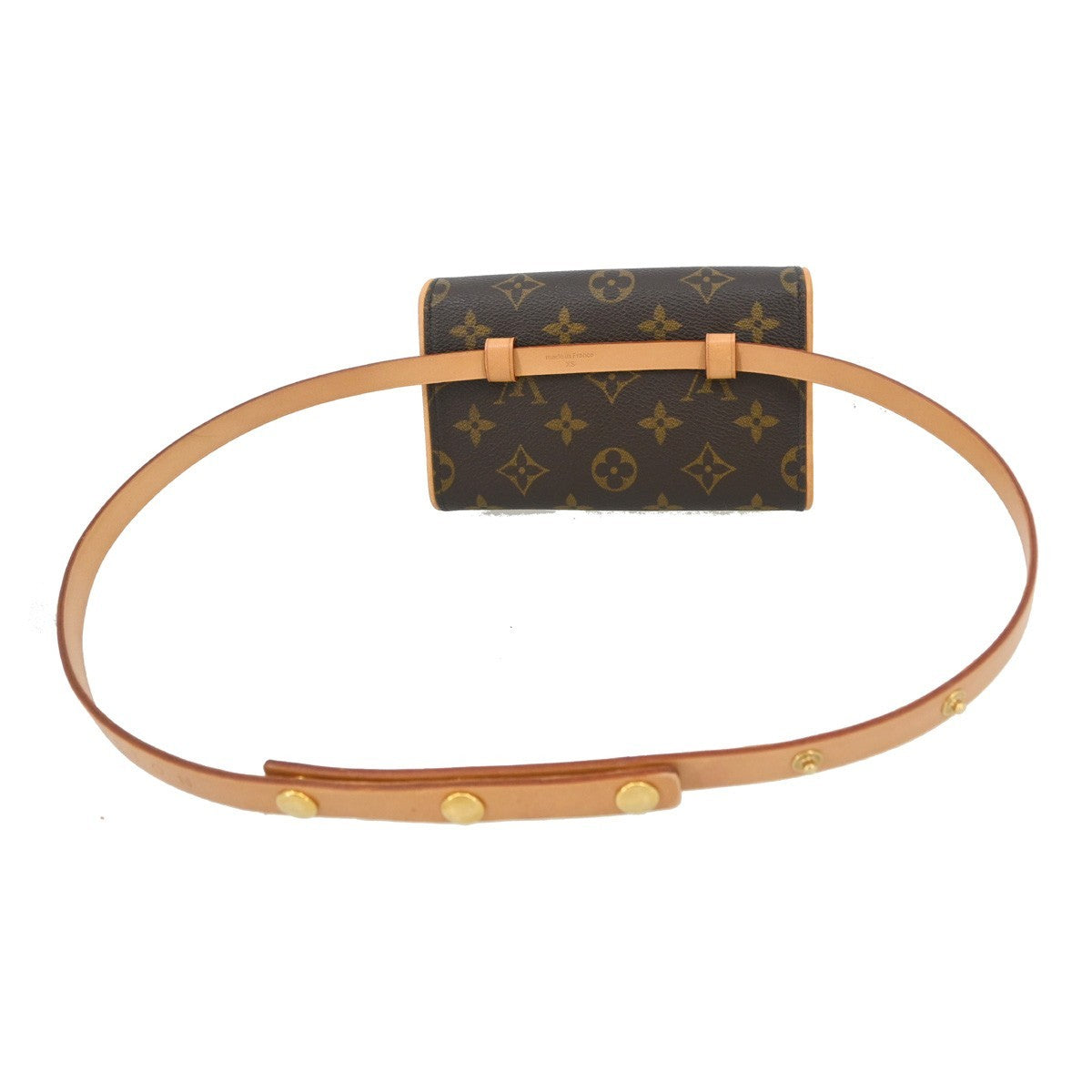 Louis Vuitton Florentine Waist Bag Monogram Canvas Brown Canvas Clutche & Pouche Bag (Pre-Owned)