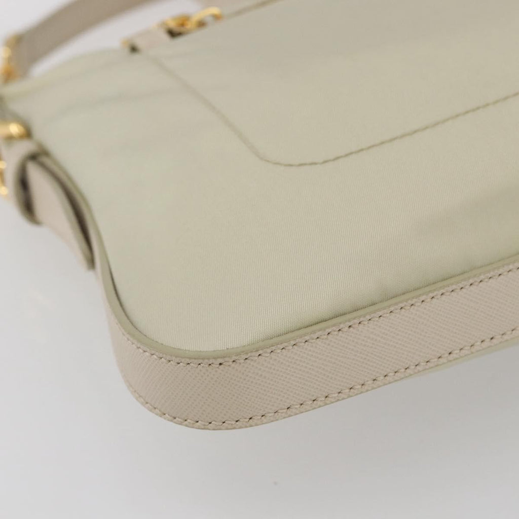 Prada Re-Edition 2005 Shoulder Bag Tessuto Beige Nylon Shoulder Bag Bag (Pre-Owned)