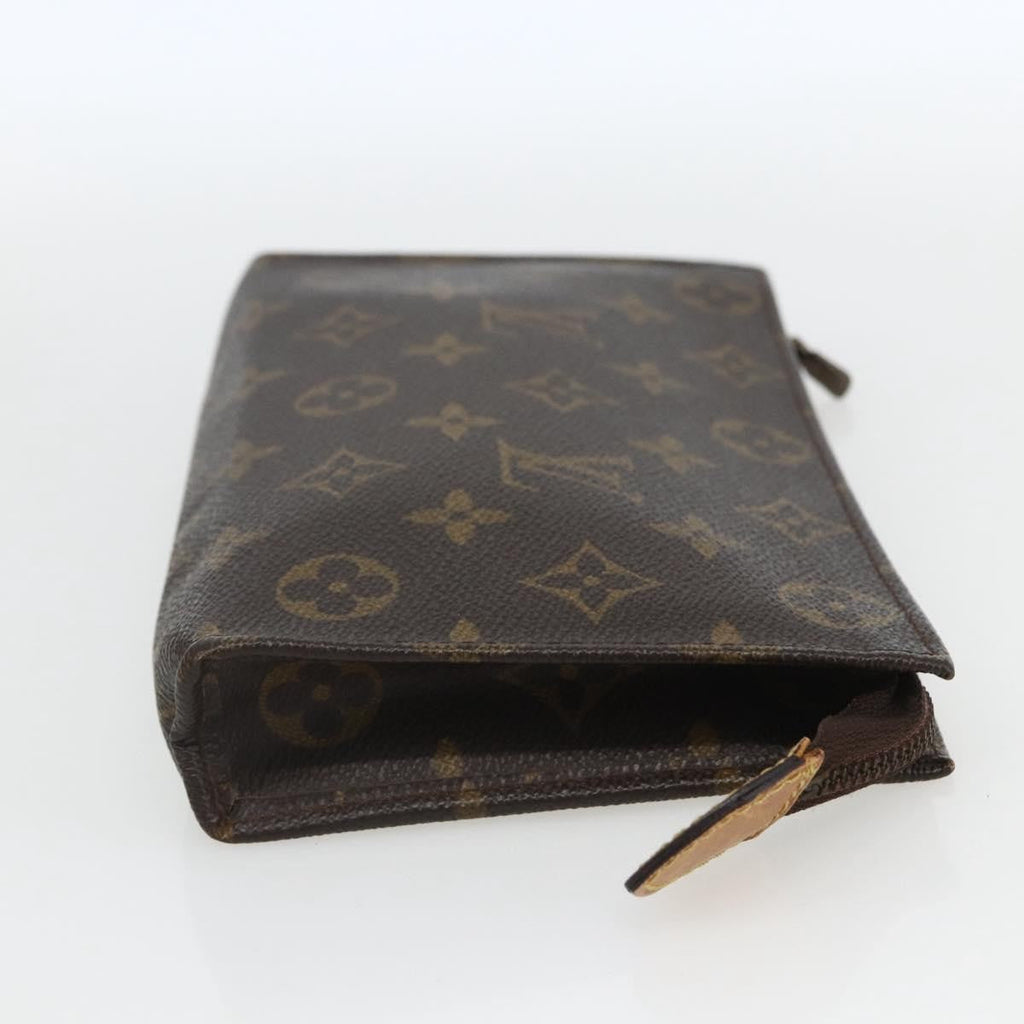 Louis Vuitton Toiletry Pouch Monogram Canvas Brown Canvas Clutche & Pouche Bag (Pre-Owned)