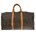 Louis Vuitton Keepall Bag Monogram Canvas Brown Canvas Travel Bag Bag (Pre-Owned)