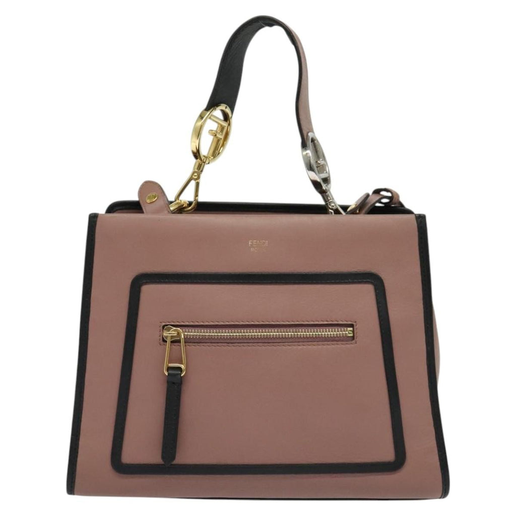 Fendi Runaway Bag Leather Pink Leather Bag (Pre-Owned)