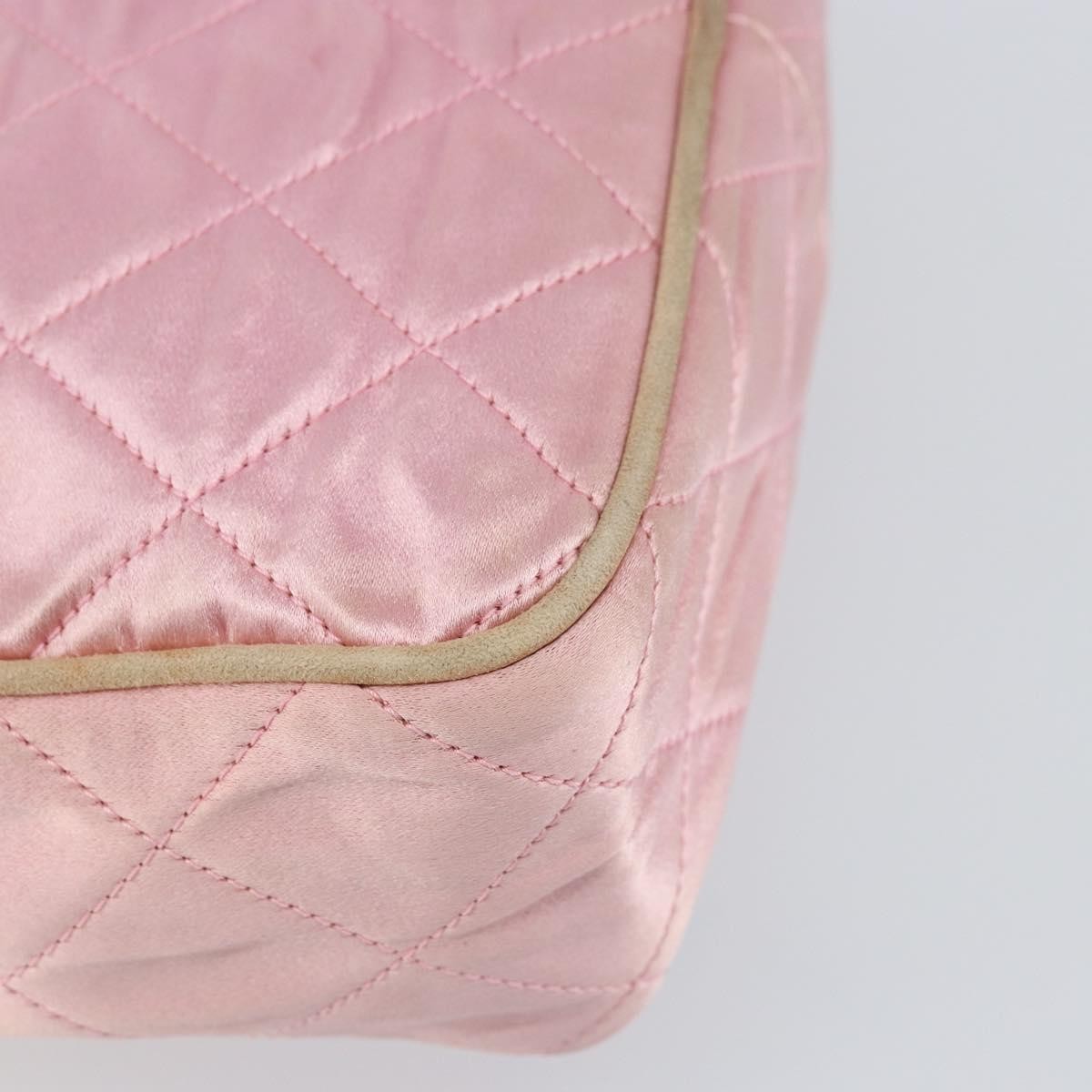 Chanel Vintage Camera Tassel Bag Satin Pink Satin Shoulder Bag Bag (Pre-Owned)
