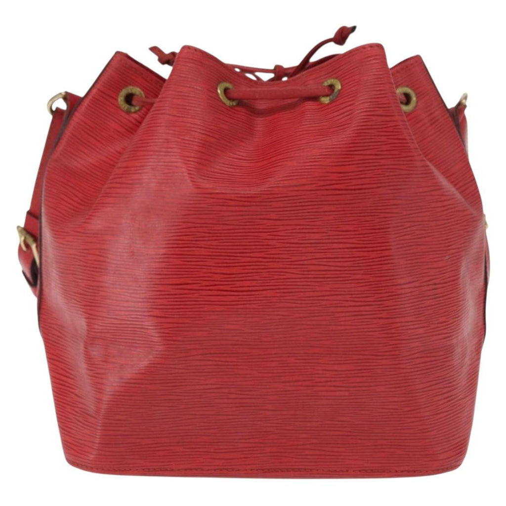 Louis Vuitton Petit Noe Handbag Epi Leather Red Leather Shoulder Bag Bag (Pre-Owned)