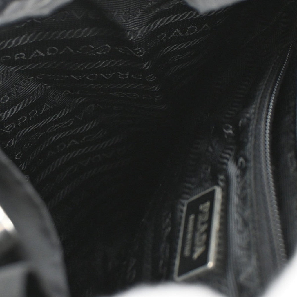 Prada Double Front Pocket Backpack Tessuto Black Nylon Backpack Bag (Pre-Owned)