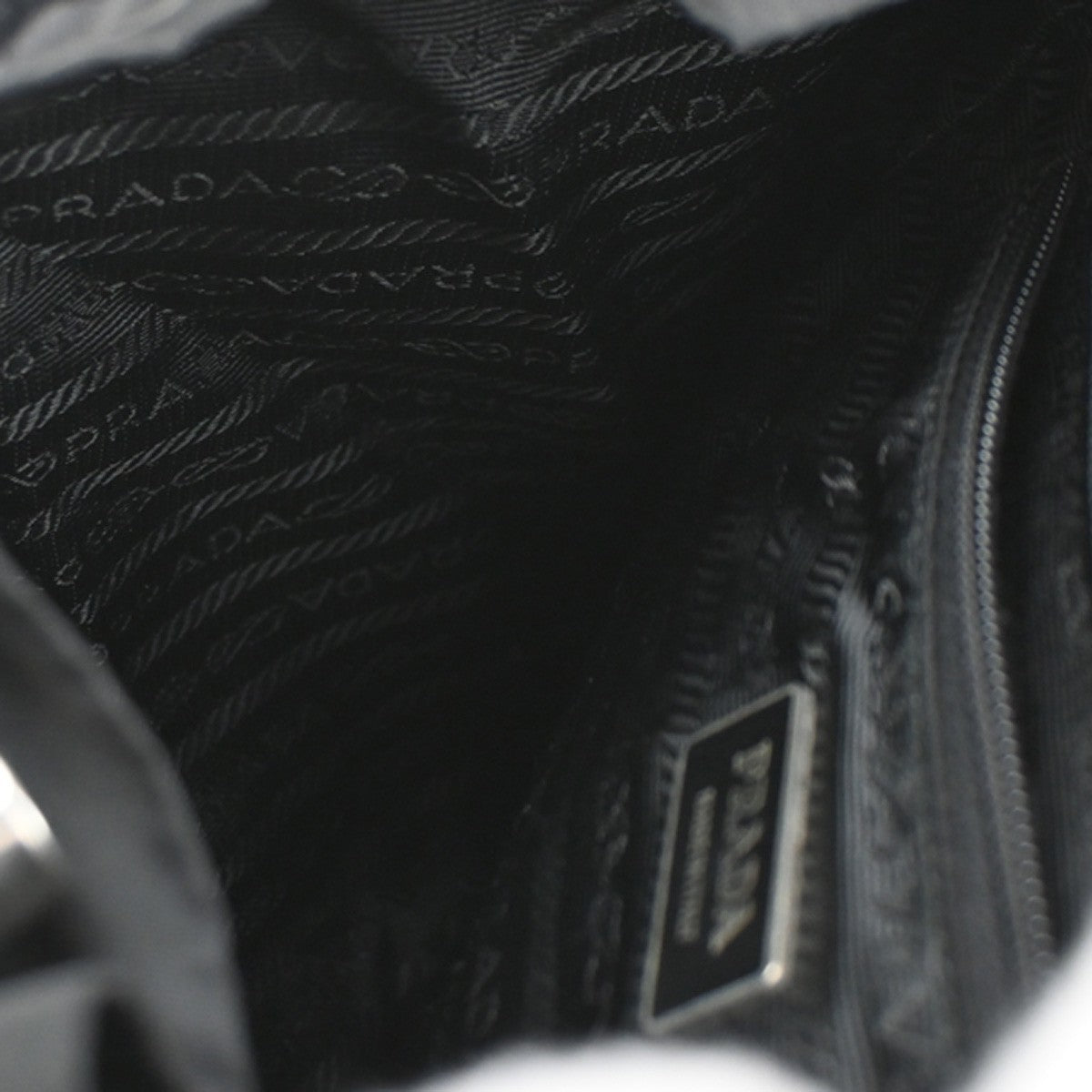 Prada Double Front Pocket Backpack Tessuto Black Nylon Backpack Bag (Pre-Owned)