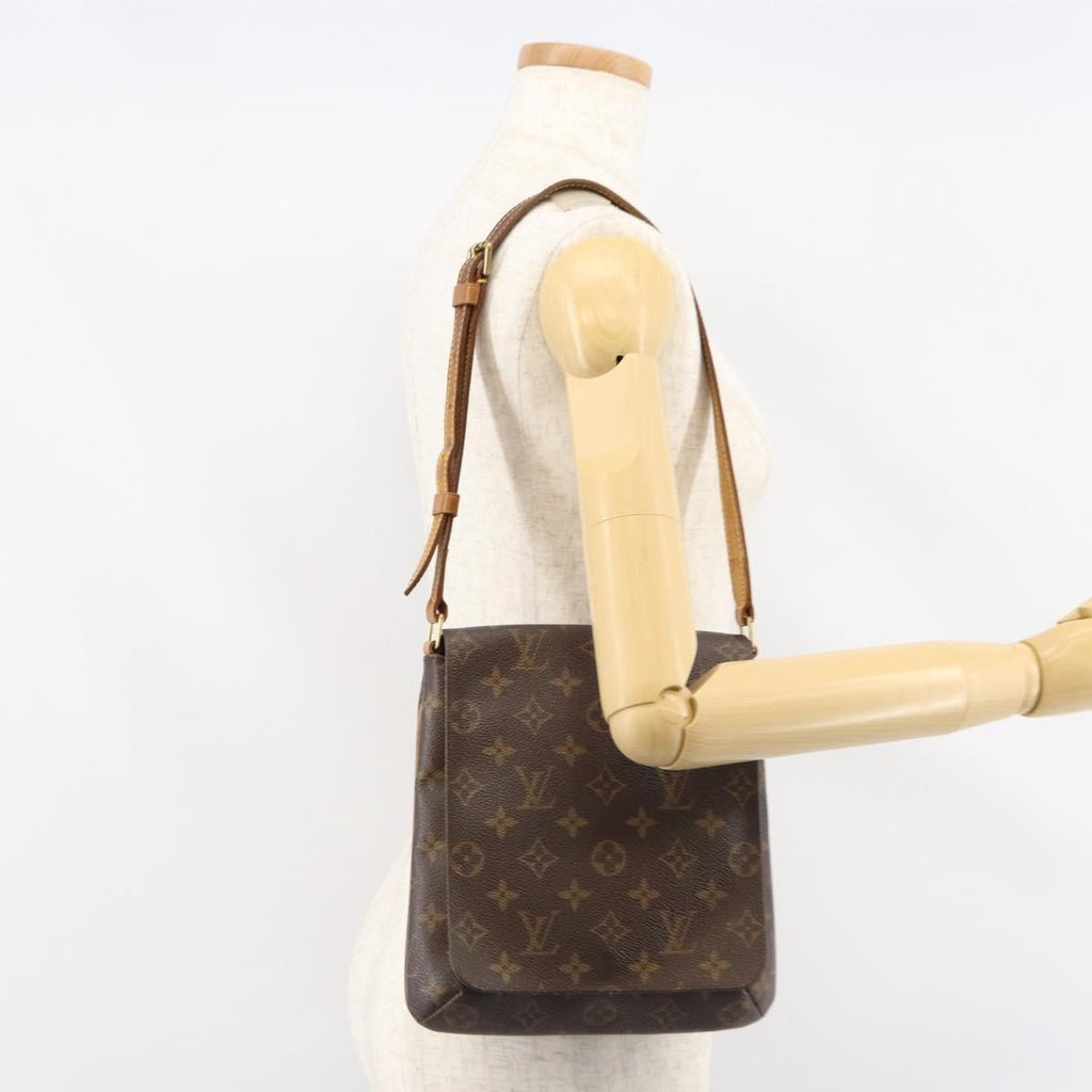 Louis Vuitton Musette Salsa Handbag Monogram Canvas Brown Canvas Shoulder Bag Bag (Pre-Owned)