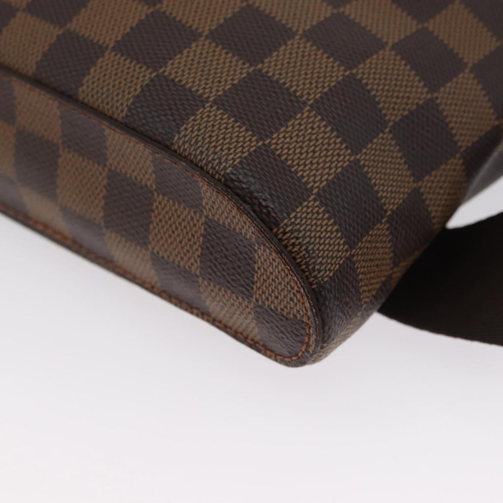 Louis Vuitton Geronimos Waist Bag Damier Brown Canvas Shoulder Bag Bag (Pre-Owned)
