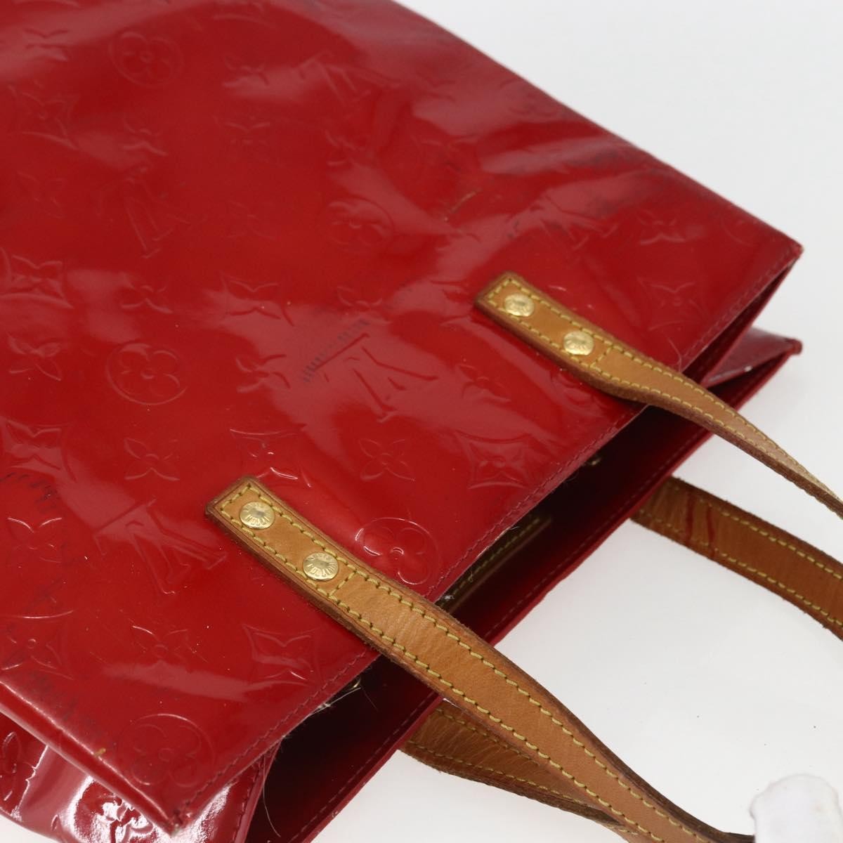 Louis Vuitton Reade Handbag Monogram Vernis Red Patent_Leather Handbag (Pre-Owned)
