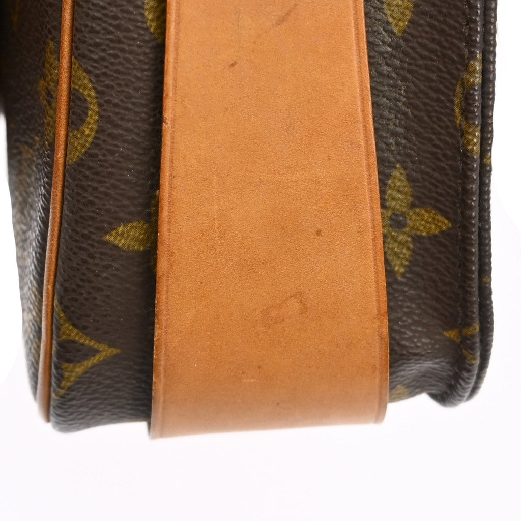 Louis Vuitton Cartouchiere Handbag Monogram Canvas Brown Canvas Crossbody Bag Bag (Pre-Owned)