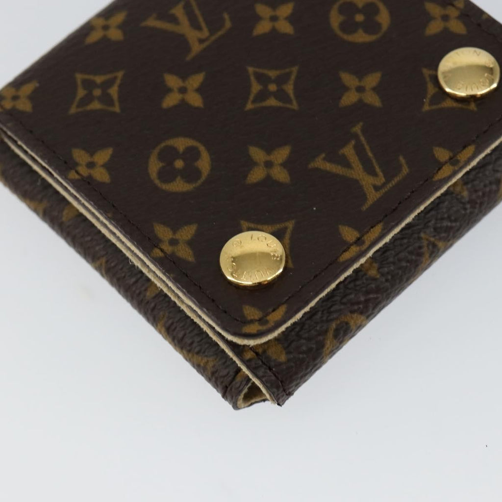Louis Vuitton Case Jewelry Box Canvas Brown Canvas Wallets Accessory (Pre-Owned)