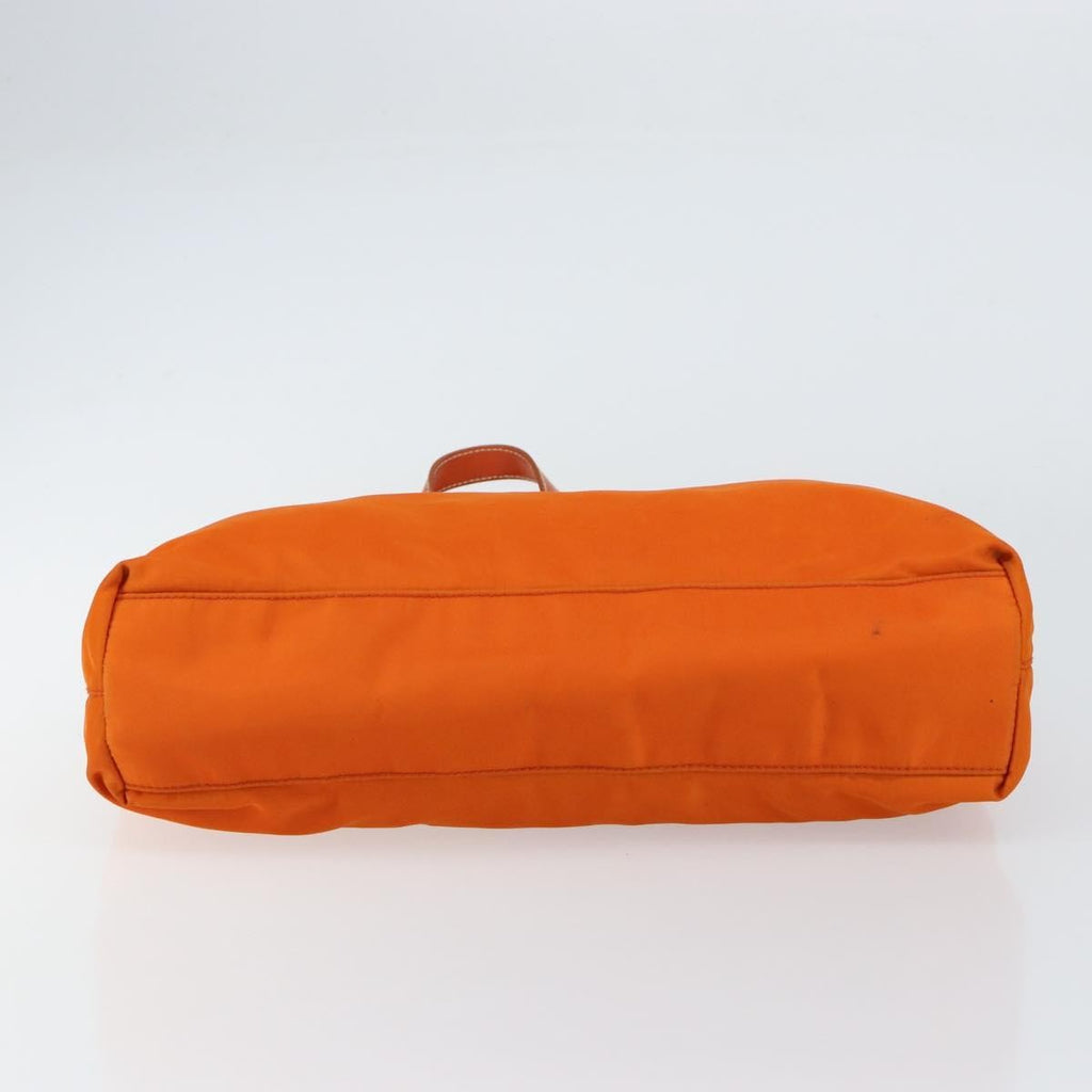 Prada Vintage Tote Tessuto Orange Nylon Tote Bag Bag (Pre-Owned)