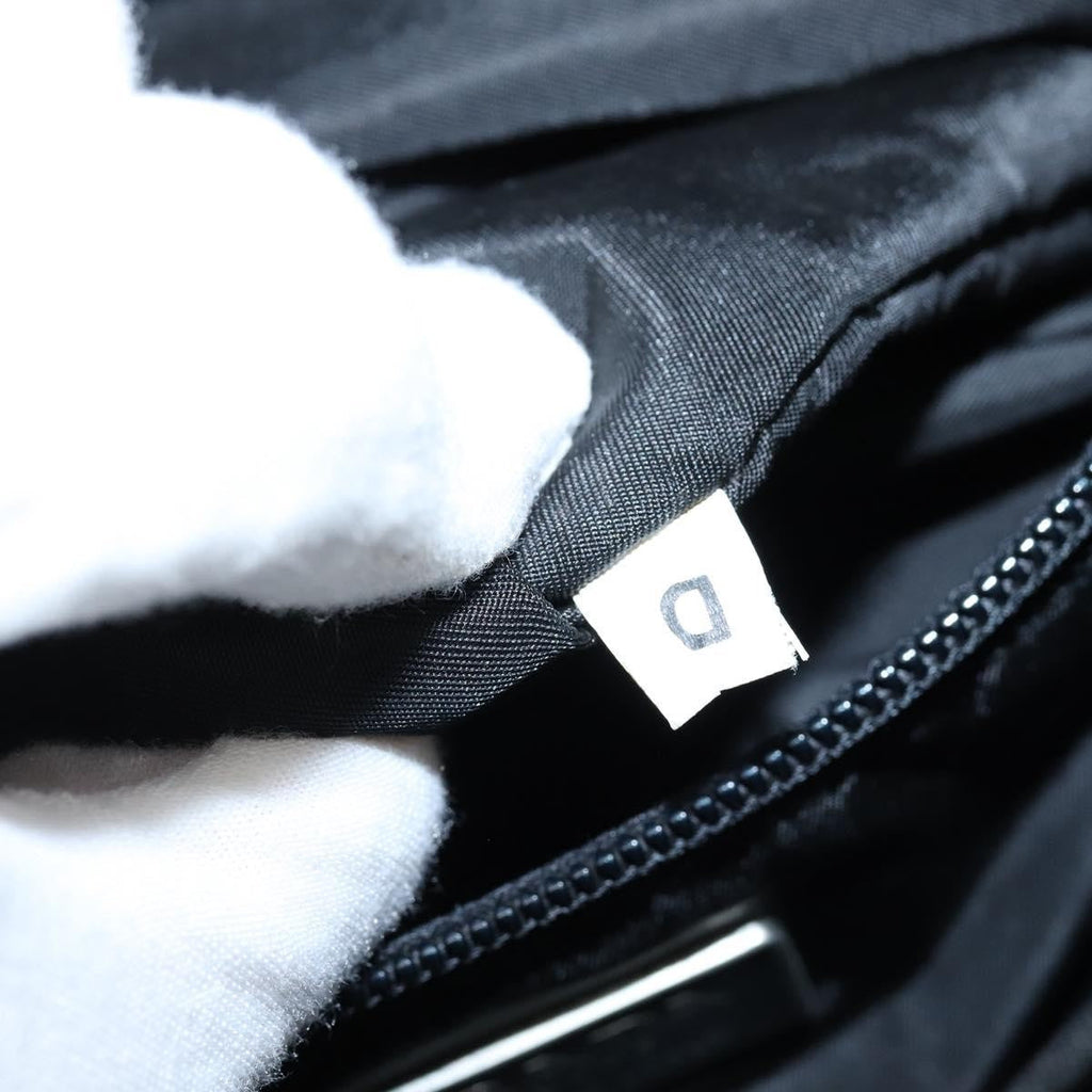 Prada Resin Handle Tote Tessuto Black Nylon Tote Bag Bag (Pre-Owned)