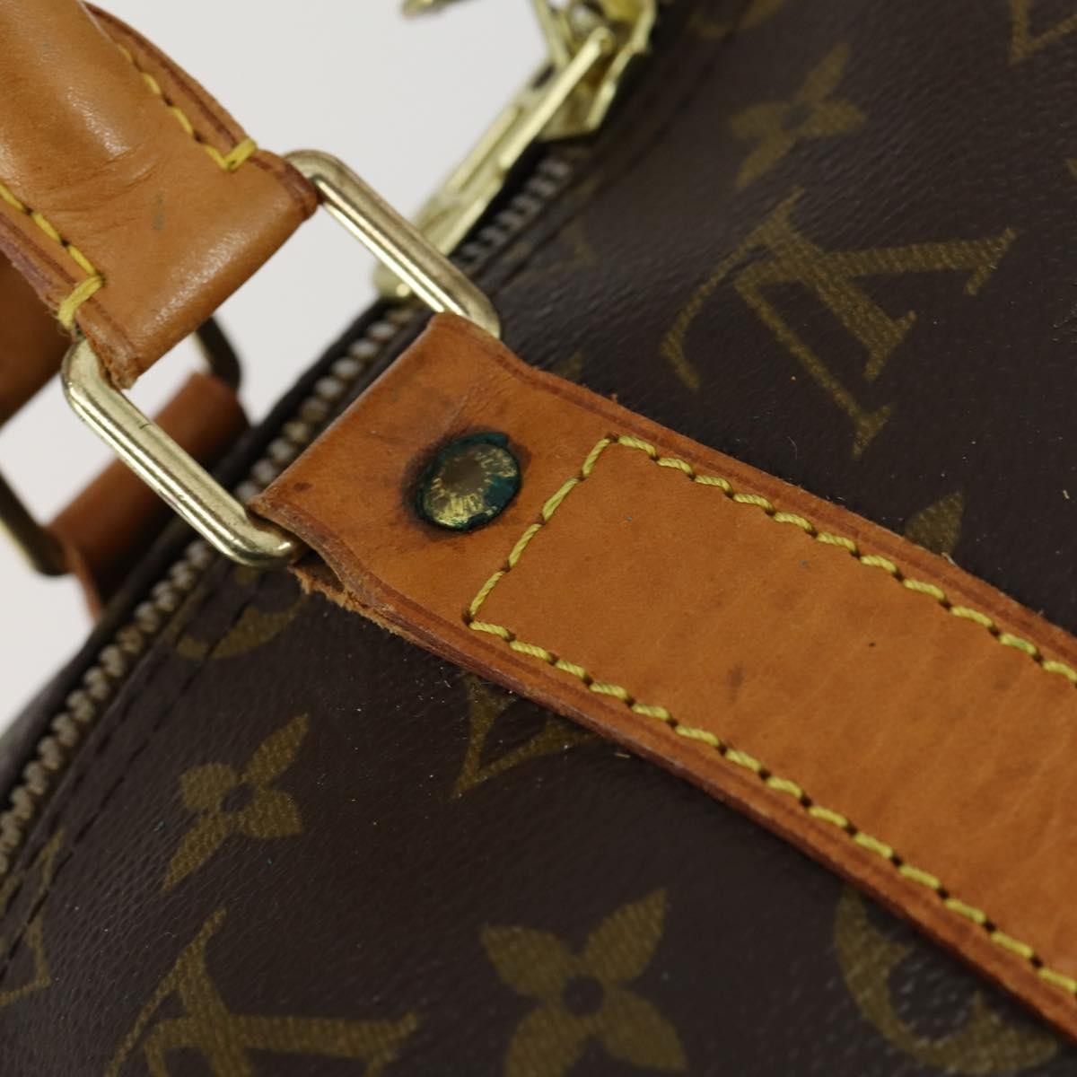 Louis Vuitton Keepall Bag Monogram Canvas Brown Canvas Travel Bag Bag (Pre-Owned)