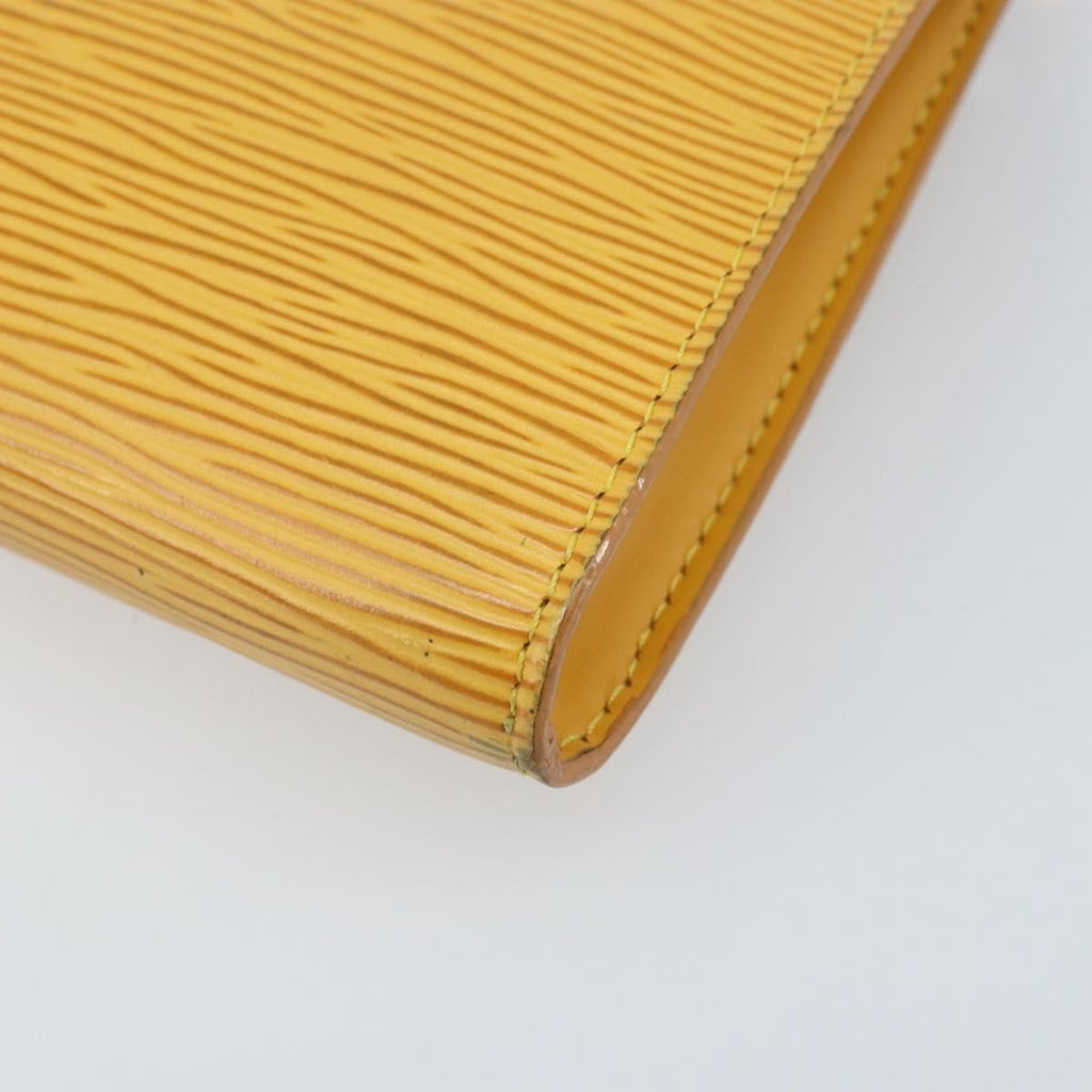 Louis Vuitton Pochette Accessoires Epi Leather Yellow Leather Clutche & Pouche Bag (Pre-Owned)