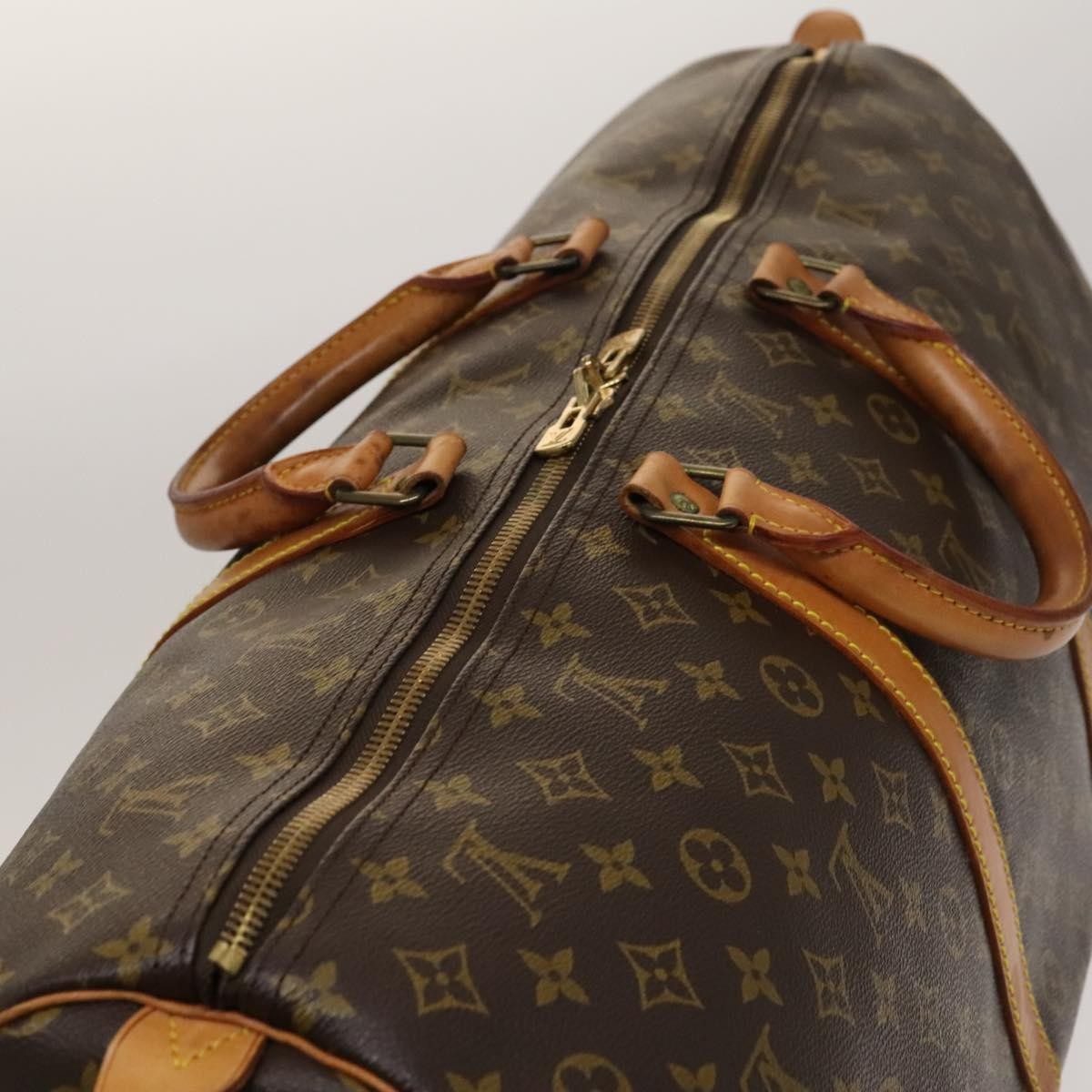 Louis Vuitton Keepall Bag Monogram Canvas Brown Canvas Travel Bag Bag (Pre-Owned)