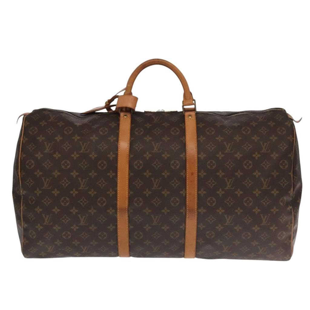 Louis Vuitton Keepall Bag Monogram Canvas Brown Canvas Travel Bag Bag (Pre-Owned)
