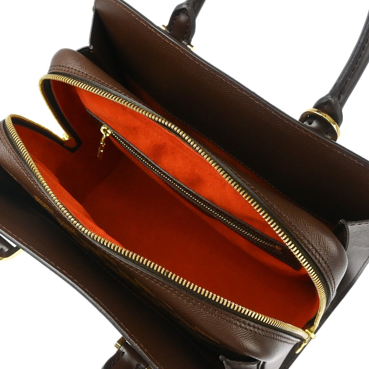 Louis Vuitton Triana Bag Damier Brown Canvas Handbag (Pre-Owned)