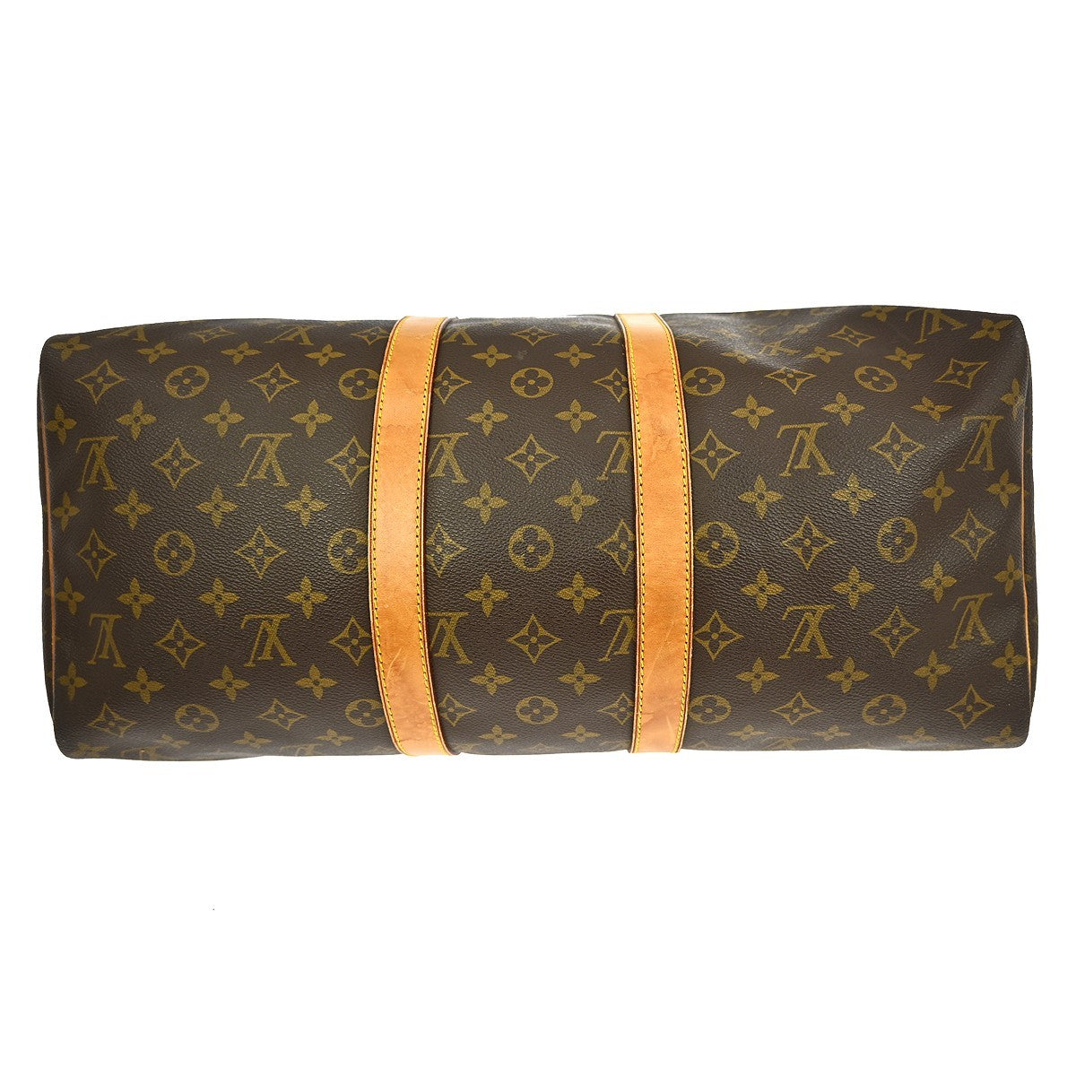 Louis Vuitton Keepall Bag Monogram Canvas Brown Canvas Travel Bag Bag (Pre-Owned)