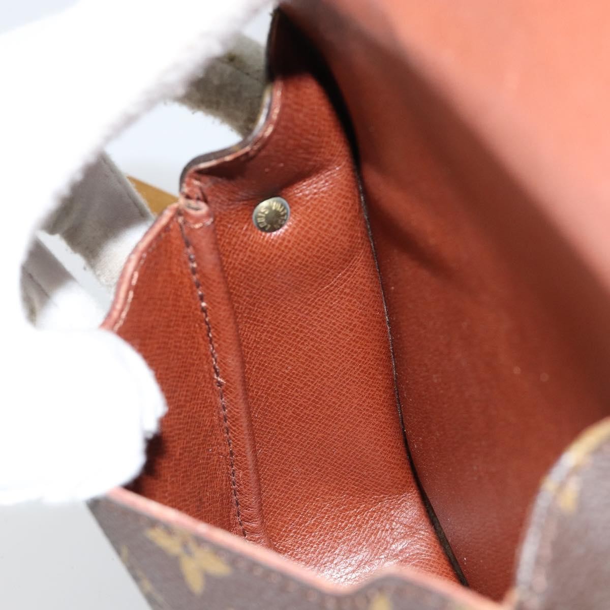 Louis Vuitton Cartouchiere Handbag Monogram Canvas Brown Canvas Shoulder Bag Bag (Pre-Owned)