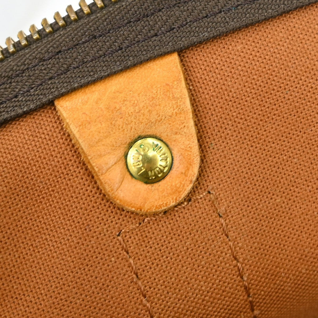 Louis Vuitton Keepall Bag Monogram Canvas Brown Canvas Travel Bag Bag (Pre-Owned)