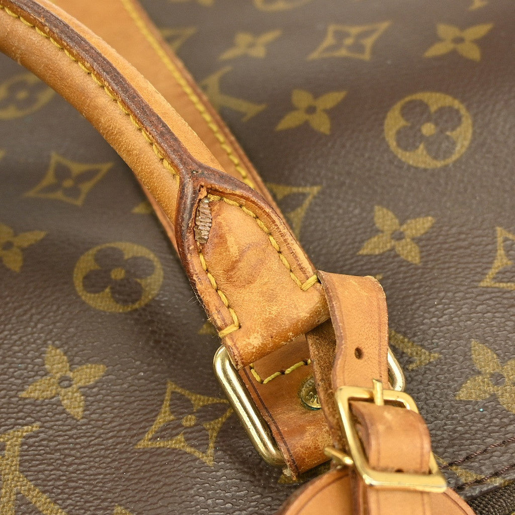 Louis Vuitton Keepall Bag Monogram Canvas Brown Canvas Travel Bag Bag (Pre-Owned)