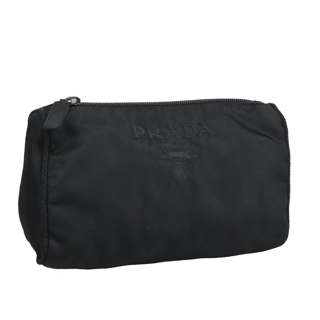 Prada Toiletry Pouch Tessuto Black Nylon Clutche & Pouche Bag (Pre-Owned)