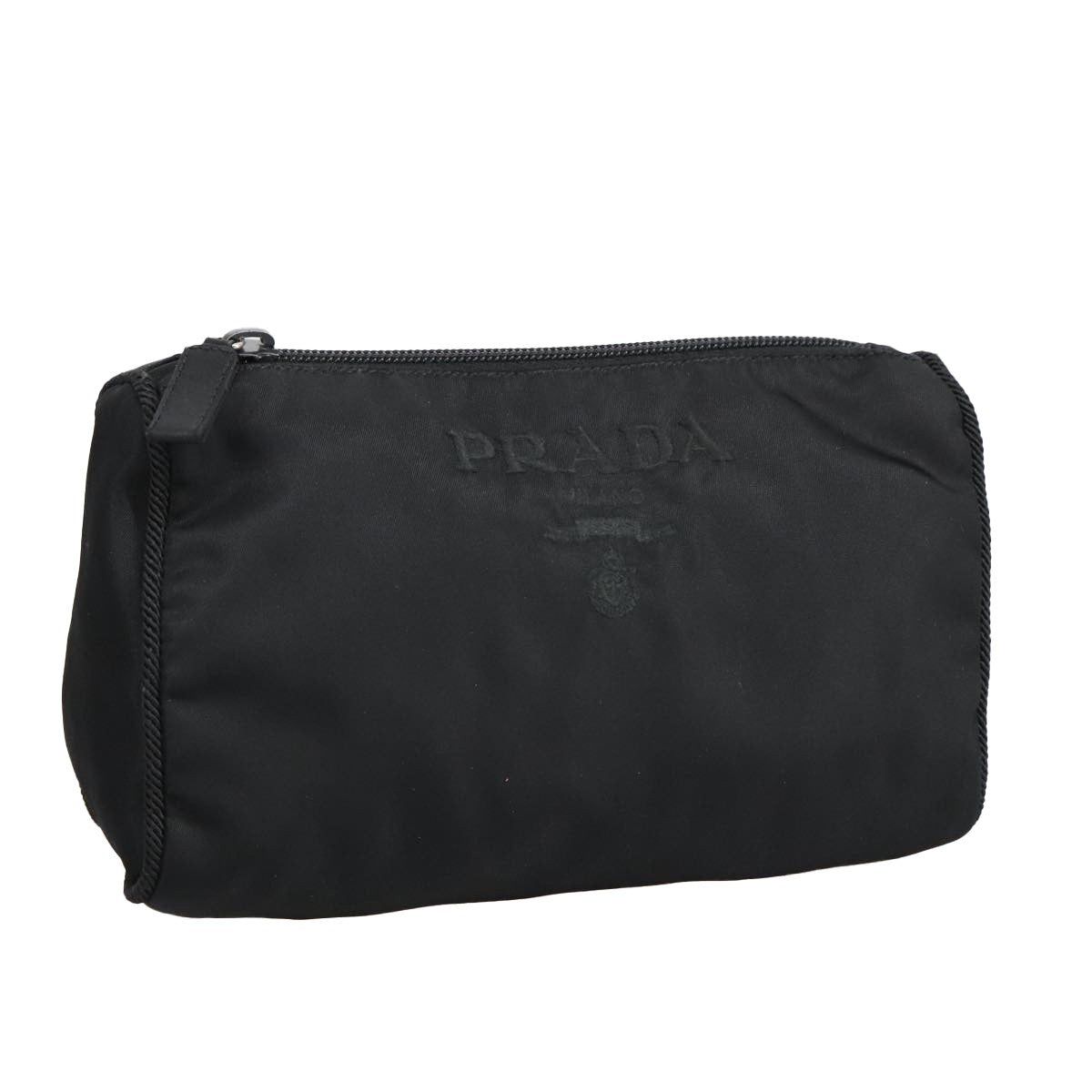 Prada Toiletry Pouch Tessuto Black Nylon Clutche & Pouche Bag (Pre-Owned)
