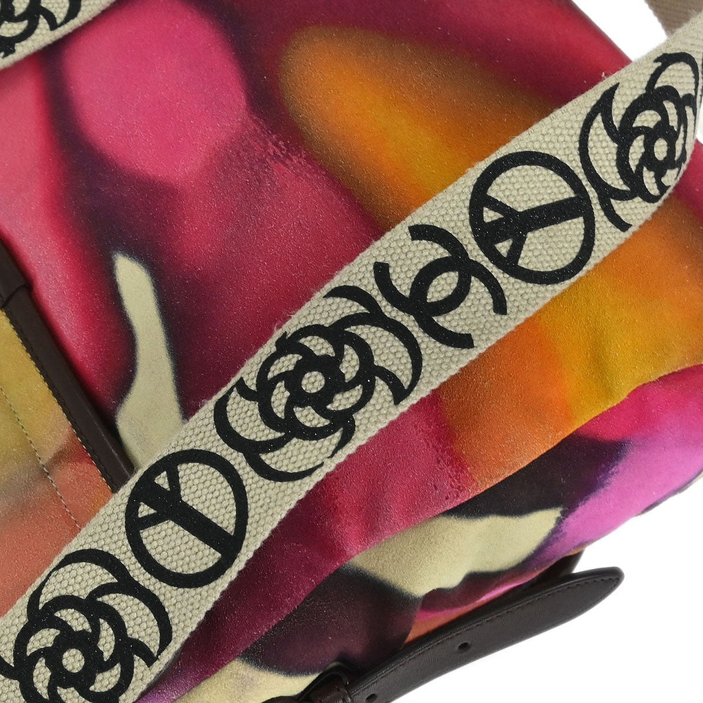 Chanel Flower Power Messenger Bag Multicolor Printed Nubuck Multicolour Suede Shoulder Bag Bag (Pre-Owned)