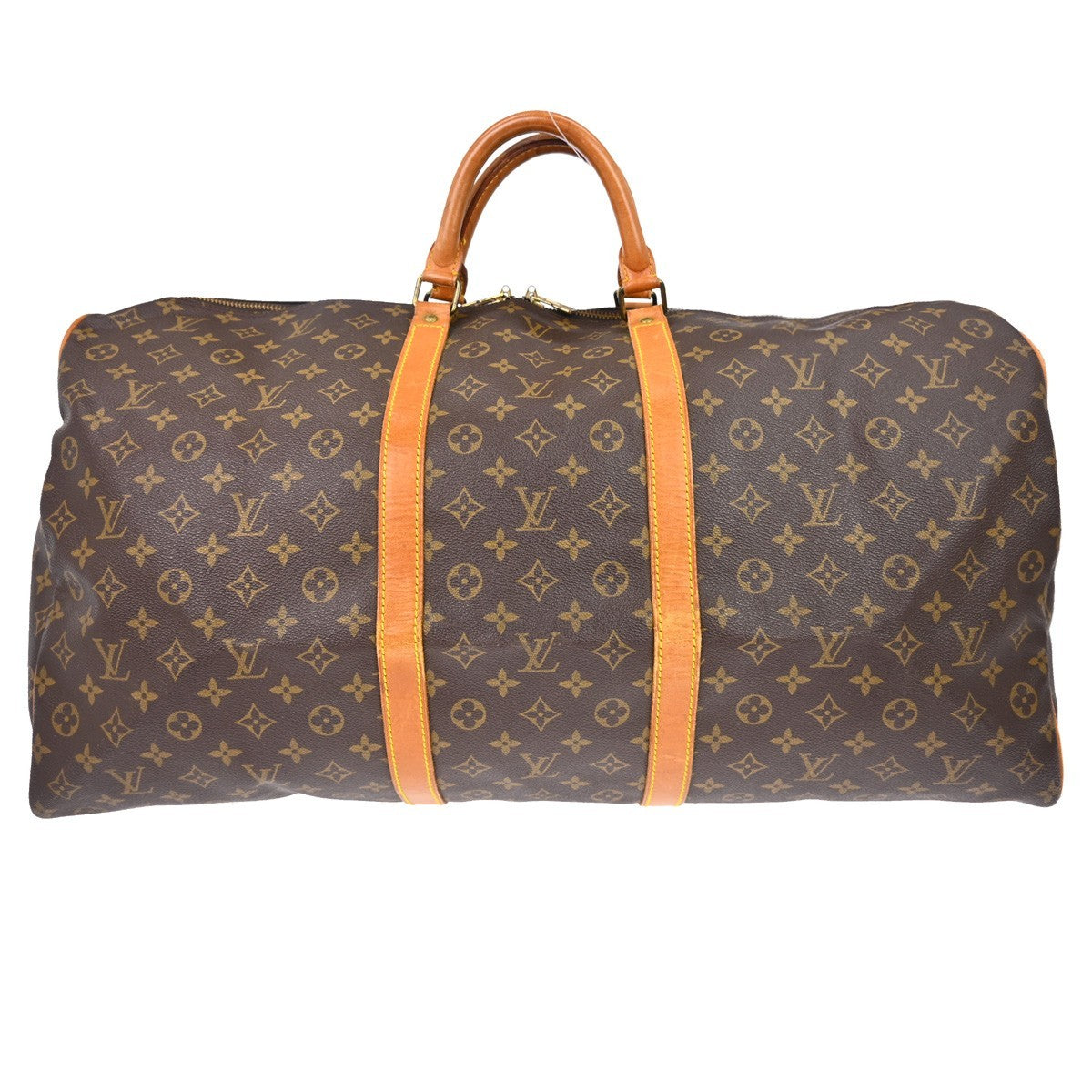 Louis Vuitton Keepall Bag Monogram Canvas Brown Canvas Travel Bag Bag (Pre-Owned)
